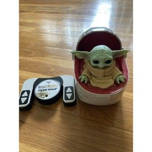 Star Wars Mandalorian Baby Yoda 9" Grogu & Hover Pram Radio Remote Control work